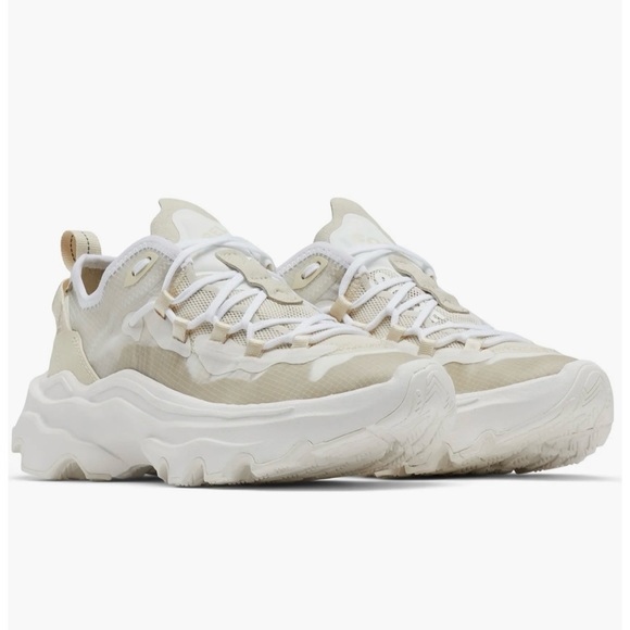 Sorel white chalk kinetic breakthru tech chunky sole sneaker - Picture 2 of 8